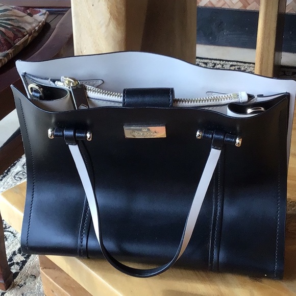 kate spade Handbags - #KateSpade #Black Leather Hand Bag purse 👛 Gently Used ☺️